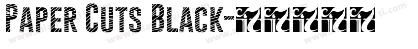 Paper Cuts Black字体转换